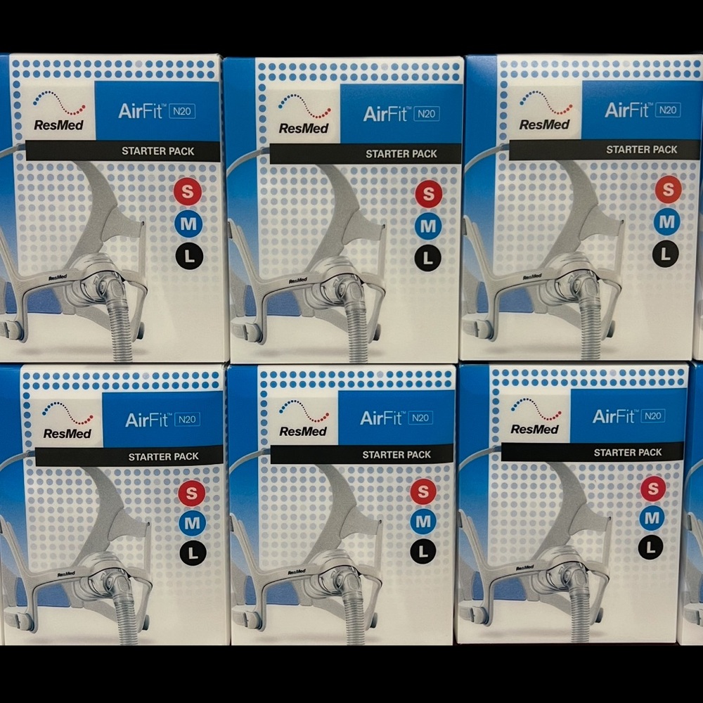 LOT OF 6 (SIX) AirFit N20 Nasal Starter Packs
